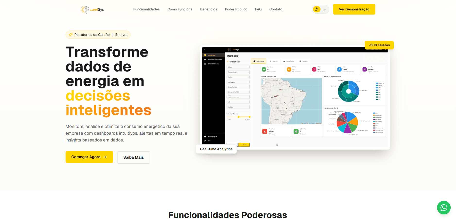 LumiSys Landing Page